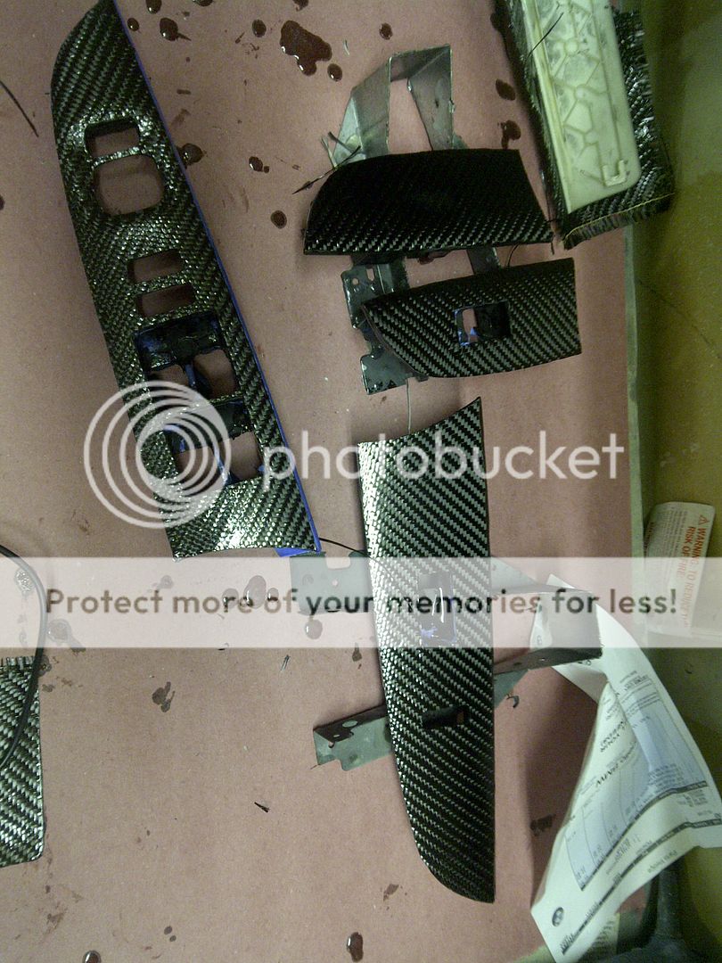 Carbon Wrapping Project Lexus IS250 interior trim